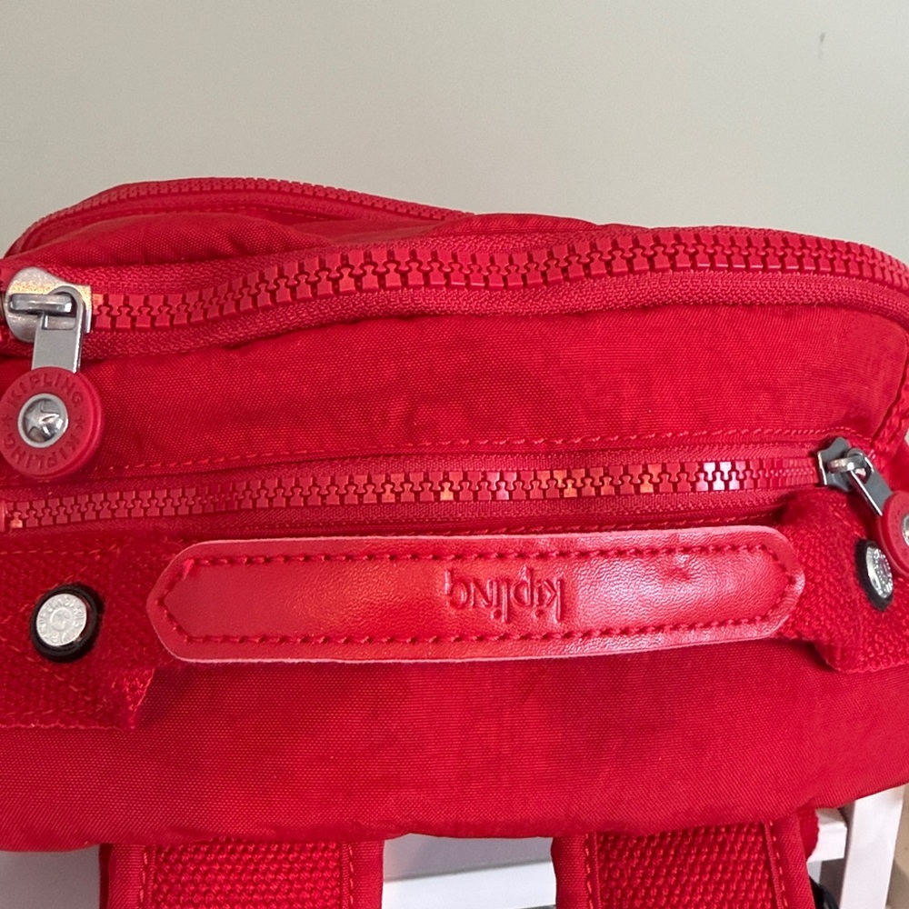 Kipling Cherry Red Backpack - image 3